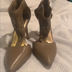 Tan BCBG heels